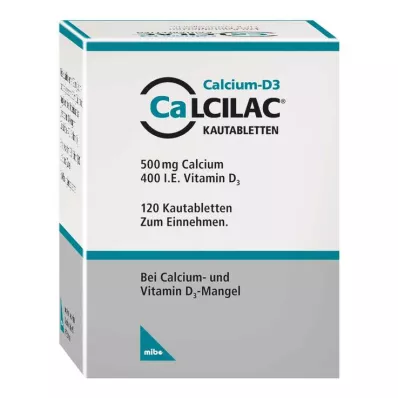 CALCILAC Çiğnenebilir tabletler, 120 adet CALCILAC Çiğnenebilir tabletler, 120 adet