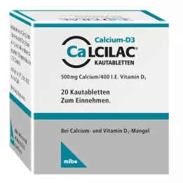 CALCILAC Çiğnenebilir tabletler, 20 adet