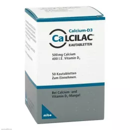 CALCILAC Çiğnenebilir tabletler, 50 adet