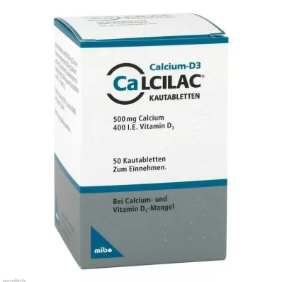 CALCILAC Çiğnenebilir tabletler, 50 adet