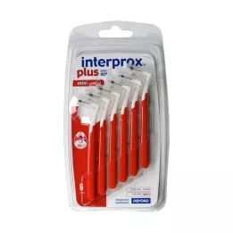 INTERPROX artı mini konik kırmızı interdental fırça, 6 adet