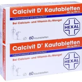 CALCIVIT D Çiğnenebilir tabletler, 120 adet