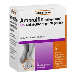 AMOROLFIN-ratiopharm %5 aktif içerikli oje, 5 ml