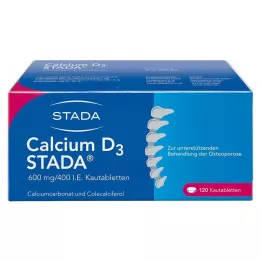 CALCIUM D3 STADA 600 mg/400 I.E. çiğnenebilir tabletler, 120 adet
