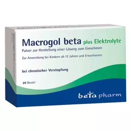 MACROGOL beta artı elektrolit tozu, oral uygulama için, 20 adet
