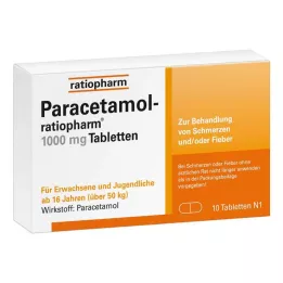 PARACETAMOL-ratiopharm 1.000 mg tablet, 10 adet