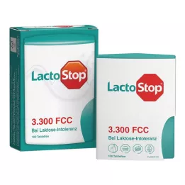 LACTOSTOP 3.300 FCC Tablet tıklama dağıtıcısı, 100 adet