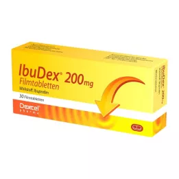 IBUDEX 200 mg film kaplı tabletler, 30 adet