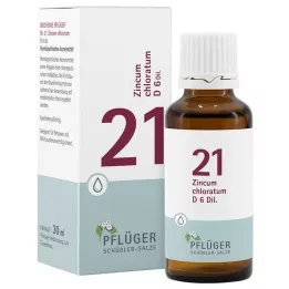 BIOCHEMIE Pflüger 21 Çinko kloratum D 6 damla, 30 ml