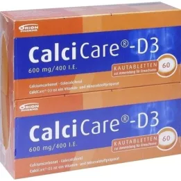 CALCICARE D3 çiğneme tabletleri, 120 adet