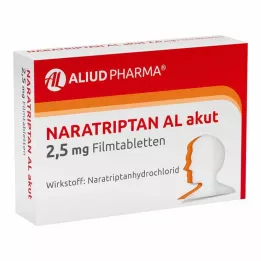 NARATRIPTAN AL akut 2,5 mg film kaplı tablet, 2 adet