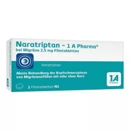 NARATRIPTAN-1A Pharma Migren İçin 2,5 mg film kaplı tablet, 2 adet