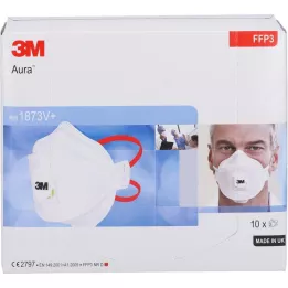 ATEMSCHUTZMASKE 3M 1873V+ Aura FFP3 valfli, 10 adet