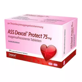 ASS Dexcel Protect 75 mg mide-dayanıklı tabletler, 100 adet