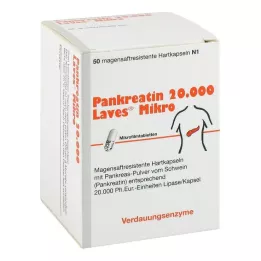 PANKREATIN 20.000 Laves Micro gastro-dirençli sert kapsül, 50 adet