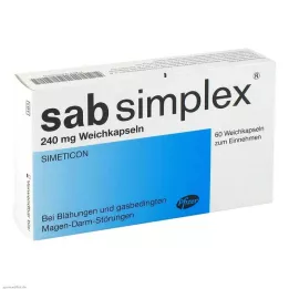 SAB simplex 240 mg yumuşak kapsül, 60 adet
