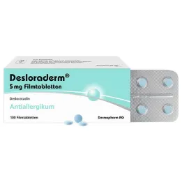 Desloraderm 5 mg film kaplı tablet, 100 adet