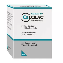CALCILAC Çiğnenebilir tabletler, 100 adet