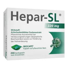HEPAR-SL 320 mg sert kapsül, 200 adet