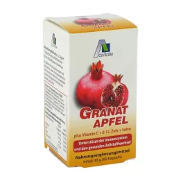 GRANATAPFEL 500 mg artı Vit.C+B12+Çinko+Selenyum kapsülleri, 60 adet