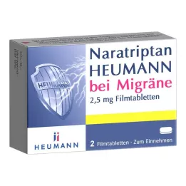 NARATRIPTAN Heumann for Migraine 2,5 mg film kaplı tablet, 2 adet