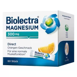 BIOLECTRA Magnezyum 300 mg Doğrudan Portakal Çubukları, 60 adet