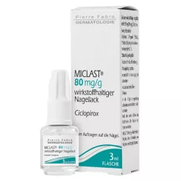 MICLAST 80 mg/g tıbbi oje, 3 ml
