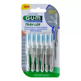 GUM TRAV-LER 2,0 mm mum gri interdental + 6 kapak, 6 adet