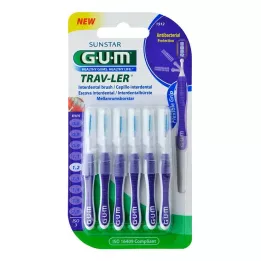GUM TRAV-LER 1,2 mm mum mor diş arası + 6 kapak, 6 adet