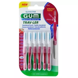 GUM TRAV-LER 1,4 mm mum pembesi diş arası + 6 kapak, 6 adet