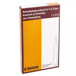 NATRIUMHYDROGENCARBONAT B.Braun %8,4 cam, 5X20 ml