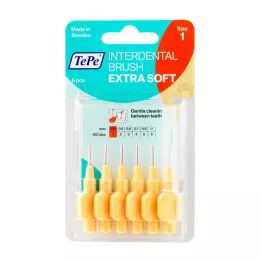 TEPE Diş arası fırçası x-soft 0,45 mm ISO 1 turuncu, 6 adet