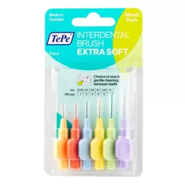 TEPE Diş arası fırçası x-soft karışık, 6 adet
