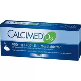 CALCIMED D3 600 mg/400 IU efervesan tablet, 40 adet