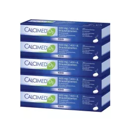 CALCIMED D3 600 mg/400 I.E. efervesan tablet, 100 adet