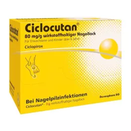 CICLOCUTAN 80 mg/g aktif oje, 3 g