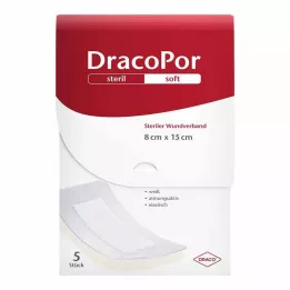 DRACOPOR Yara örtüsü 8x15 cm steril, 5 adet