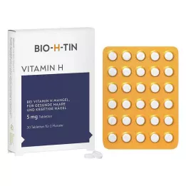 BIO-H-TIN Vitamin H 5 mg 2 aylık tabletler, 30 adet