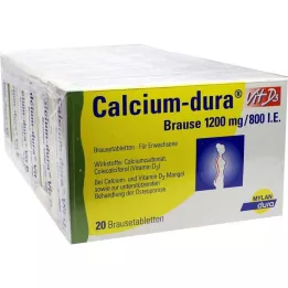 CALCIUM DURA Vit D3 efervesan 1200 mg/800 I.E., 120 adet