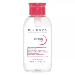 BIODERMA Sensibio H2O temizleme solüsyonu pompası, 500 ml