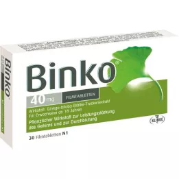 BINKO 40 mg film kaplı tablet, 30 adet