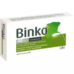 BINKO 40 mg film kaplı tablet, 60 adet