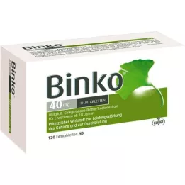BINKO 40 mg film kaplı tablet, 120 adet