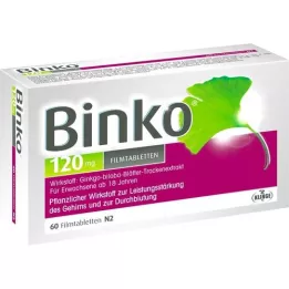 BINKO 120 mg film kaplı tablet, 60 adet