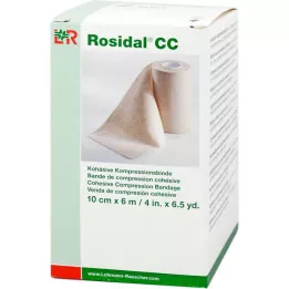 ROSIDAL CC kohesif kompresyon bandajı 10 cmx6 m, 1 adet