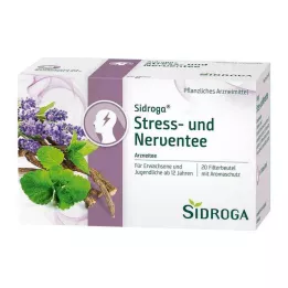 SIDROGA Stres ve sinir çayı filtre poşetleri, 20X2,0 g