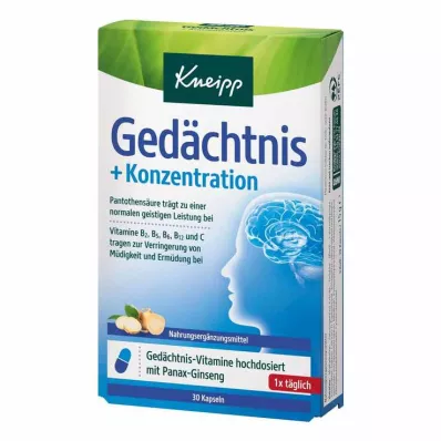 KNEIPP Bellek+Konsantrasyon Kapsülleri, 30 adet KNEIPP Bellek+Konsantrasyon Kapsülleri, 30 adet