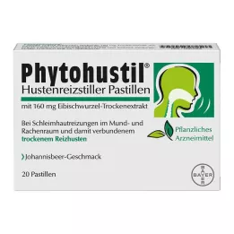 PHYTOHUSTIL Öksürük kesici pastiller, 20 adet