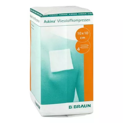 ASKINA Dokumasız kompres 10x10 cm steril olmayan 4 katlı, 100 adet ASKINA Dokumasız kompres 10x10 cm steril olmayan 4 katlı, 100 adet