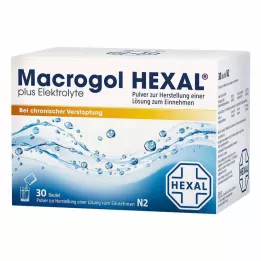 MACROGOL HEXAL artı elektrolitler Plv.z.H.e.L.z.E., 30 adet